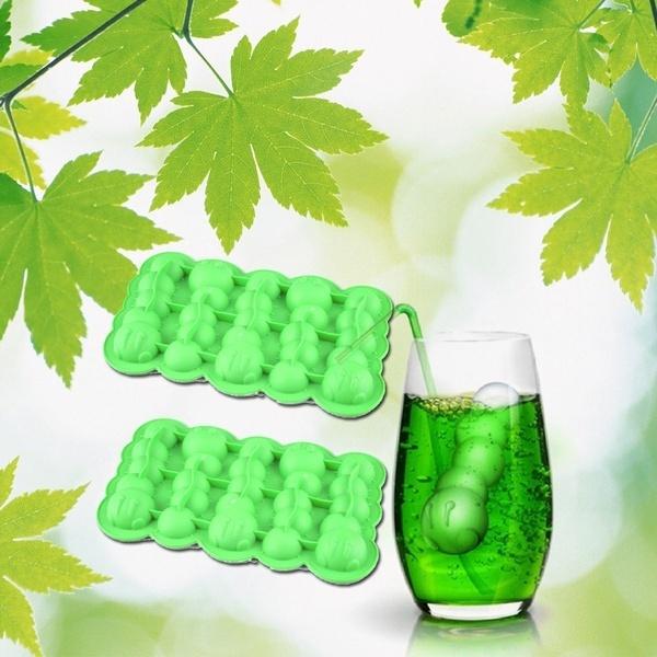 1Pc Funny Caterpillars Silicone Ice Cube Mold Tray Styling Worm Shape Freeze Ice Ice Cream Tools