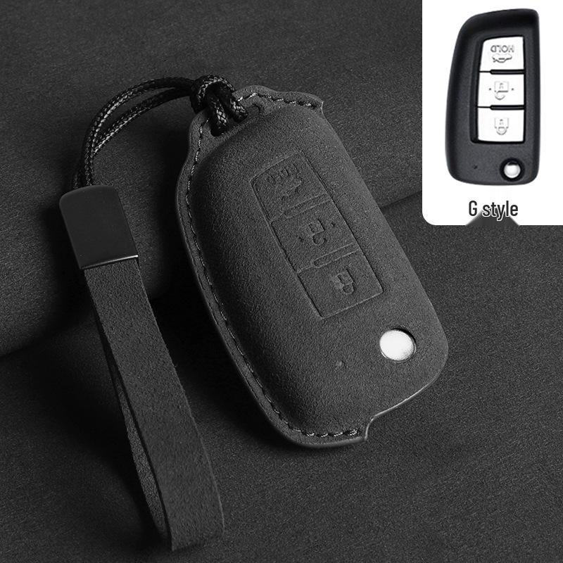 Compatible with Nissan Qashqai '19, Classic Sylphy, Bluebird, Kicks, X-Trail, Tiida Folding Car Key Case.