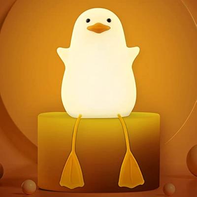 Lampka nocna dla dzieci Mewa Silikonowa lampka nocna Regulowana jasność i timer Odrzucona lampka nocna USB Dla dzieci Prezent Noworodek