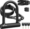 Sportneer Bicycle with Wire Lock for Road Includes 3 Keys U-Lock Lock, U-Shaped Bicycles, Mum's Bikes, Bikes, Parking, Commuting, Security,