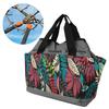 Bolsa de Ferramentas de Jardim Portátil com Combinação de Cores em Poliéster de Mão para Armazenamento ao Ar Livre Cor Cinza Flor