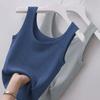 Sommer Ensfarget Tettsittende Casual Camisole Dame Pluss Størrelse Slank Yttertøy Elegant Vest Kvinne Enkel Underdel Uten Ermer Tynn Stil Chic Ny