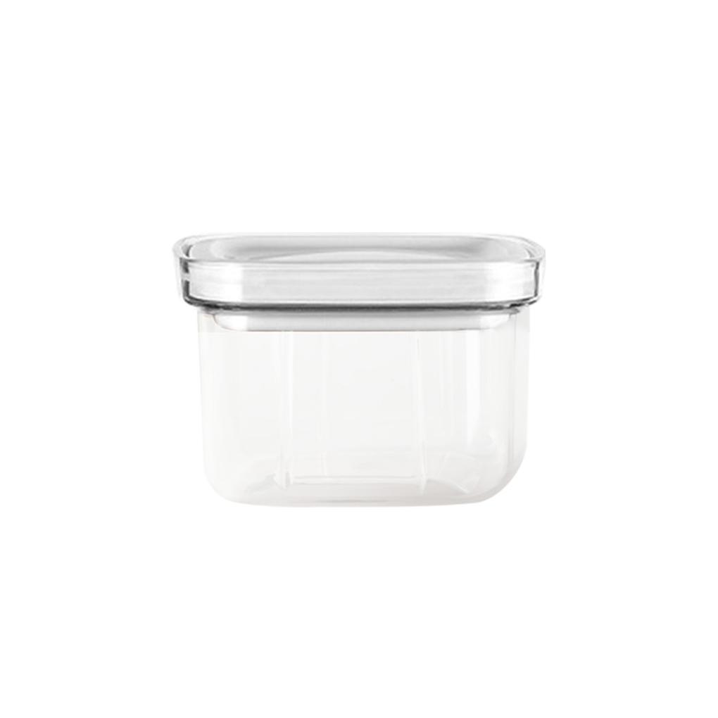 

Банка для хранения продуктов, домашняя кухня, штабелируемая рисовая приправа, закуски, влагостойкий прозрачный контейнер, белый, маленький