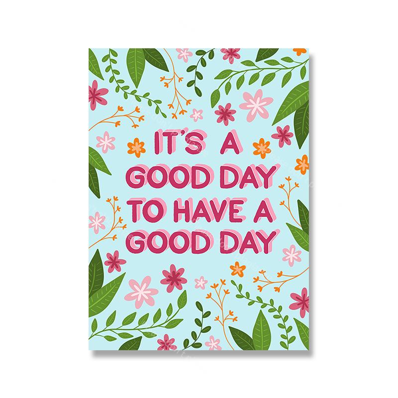 Motiverende Positieve Citaat Print Typografie Inspirerend Poster Opbeurende Muurkunst Blij Citaat Canvas Schilderij Kinderkamer Decor