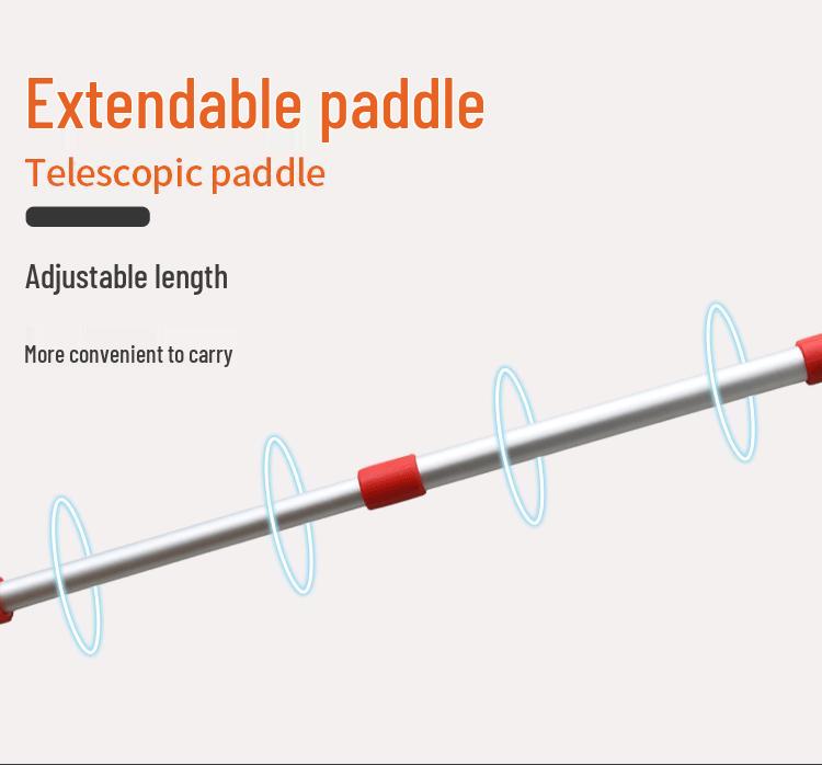 Telescopic Aluminum T-Handle Boat Paddle for Outdoor Water Sports