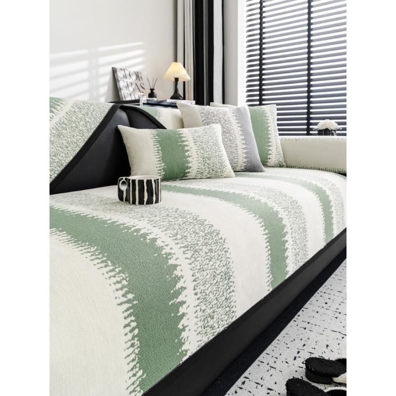 

Подушка для дивана Four Seasons, универсальный светильник с защитой от царапин, роскошный высококачественный прямой кожаный чехол для дивана, нескользящий тканевый чехол 90*120cm