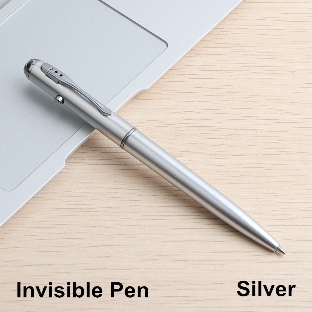 Light Highlighter Colorless Invisible Ink Pen Luminous Light Pen 2 in1 Ballpoint Pens Magic Spy Pen