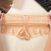 Hollow Mesh Flower Panties Mid Waist Underwear for Women Fashion Lace Seamless Briefs  Summer