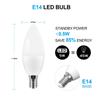 LED Smart Light Bulb E14 RGB Bluetooth 220V Candle Crystal Lamps Dimmable APP Control For Smart Home Group Bedroom Living Room