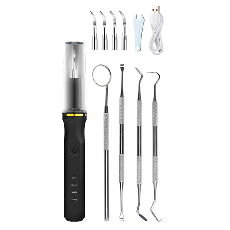 Ultrazvukový zubní odstraňovač zubního kamene a skvrn na zuby, sonický elektrický čistič zubního plaku, odstraňování zubního kamene