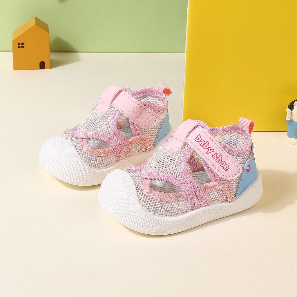 Baby Boys Girls Summer Breathable Mesh Sandals With Anti Slip Sole For Toddler Walkers