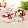 WTEMPO Bolas Decorativas Transparentes de Natal Ornamento de Esfera de Plástico Preenchível para Árvore de Natal Bolas Redondas Penduráveis Festa Interna Externa Mini Caixas de Presente