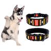 Flower Line Print Reflective Adjustable Pet Dog Puppy Collar Soft Neck Strap