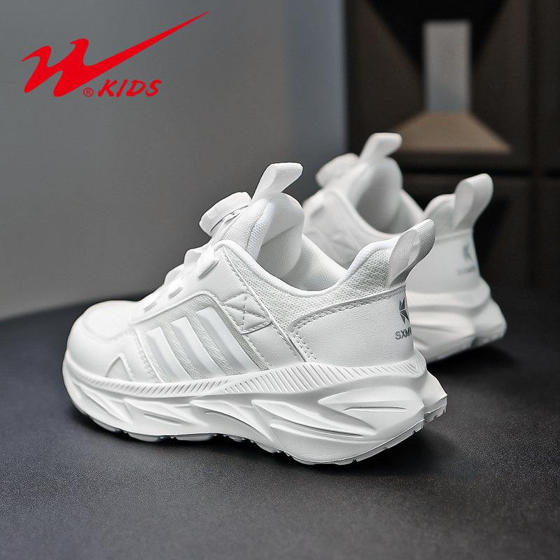 Children's Little White Shoes Spring and Summer Mesh Breathable Student White Boys Sports Shoes