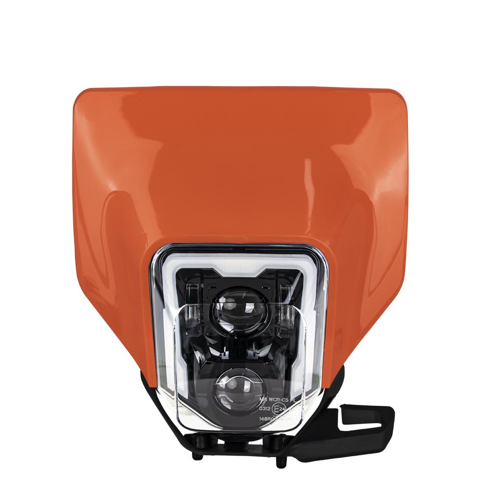 

Для Husqvarna 701 Enduro Cafe Racer аксессуары мотоциклетная фара Supermoto Wick TE TC FE FC Dirtbike мотокросс модифицированные детали светло-оранжевый