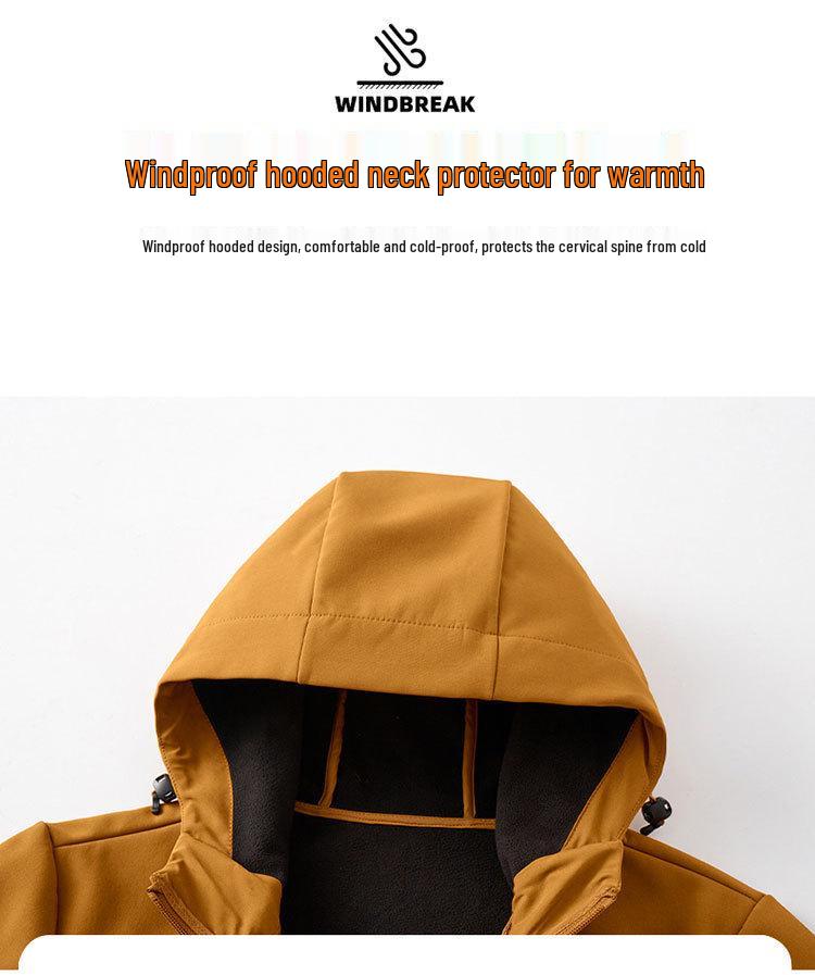Neue Marke Softshell Herren Wasserdichte Fleecegefütterte Windjacke für Herbst/Winter Outdoor Bergsteigen.