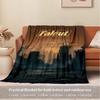 For Post-Apocalyptic,Wasteland,Fallout-Themed Flannel Blanket, Glam Style, Digital Print, All-Season Comfort, Tear-Resistant, Knitted Crafts