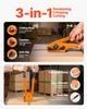 Banding Strapping Kit, Heavy Duty Banding Sealer Tool with 305 M Length PET Band, 300 Metal Seals, Plastic Manual Pallet Packaging Strapping Kit for