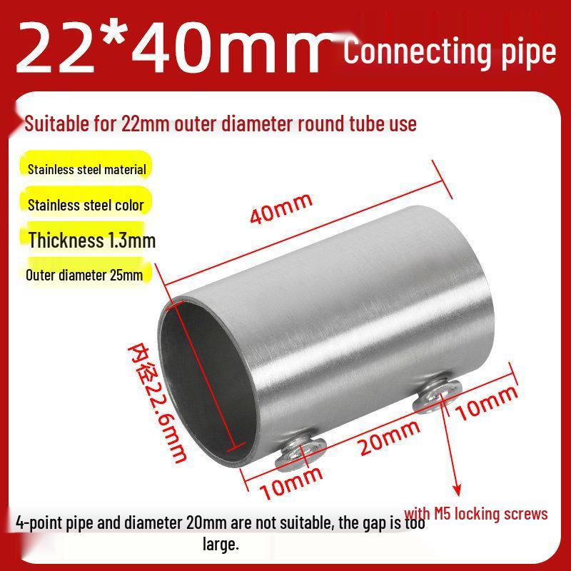 Nerezové konektory pro trubky o průměru 25-51 mm