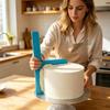 PP Cake Leveler Smoother With Adjustable Height,Fondant Plastic Scraper,Smoothing Tool For Smoothing The Edges Plastic Scraper T