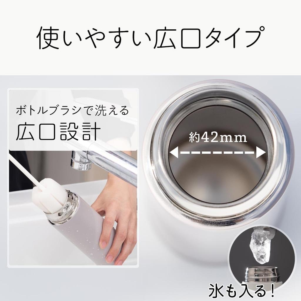 Atlas Water Vacuum Stainless Wide Easy To Basic Light Mist Bottle, 750ml, Insulated, Steel, Lightweight, Slim, Screw-On, Mouth, Clean, Stylish,