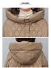Women's Mid-Length Lightweight Down Jacket - 2024 Winter Loose Fit, Versatile, Small Size, Mom-Style Duck Down Coat