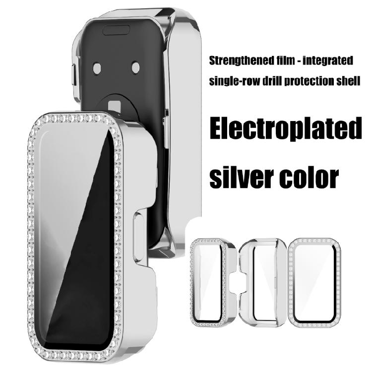 Glass+Case for Band 9/8 Tempered Glass Screen Protectors & Hard PC Protective Bumper Smartwatch Accessories