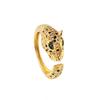 New Women's Jewelry Hip-hop Personality Leopard Print Ring Open Ring Popular Net Red Retro Tail Ring Party Holiday Gift