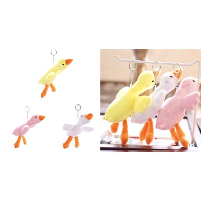Niedlicher Gänse Plüsch Schlüsselanhänger Weicher und Bequemer Tieranhänger für Rucksäcke Perfektes Geschenk für Weihnachten und Geburtstage