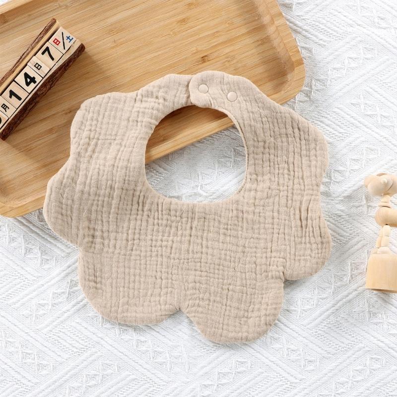 Baby Feeding Bibs 6 Thick Layer Burp Cloth Drool Bibs for 0-3Y Infant Gender Neutral Drooling Bib Newborns Shower Gift