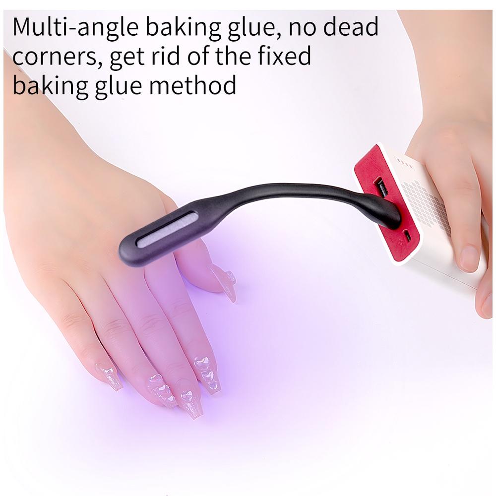 Portable Mini USB Nail Phototherapy Lamp Foldable LED Nail Dryer Machine UV Gel Polish Varnish Curer