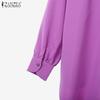 ZANZEA Women Long Sleeve Blouse and Pants Casual Two Piece Suit Sets