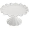 Ciieeo Ceramic Footed Bowl Small Raised Fruit Serving Tray Porcelain Pedestal Bowl Candy Snack Cake Display Stand for Birthday Holiday Party 5.5 Inch