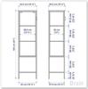 IKEA Collection Case 42x37x155 Cm Charcoal RUDSTA (804.501.31)