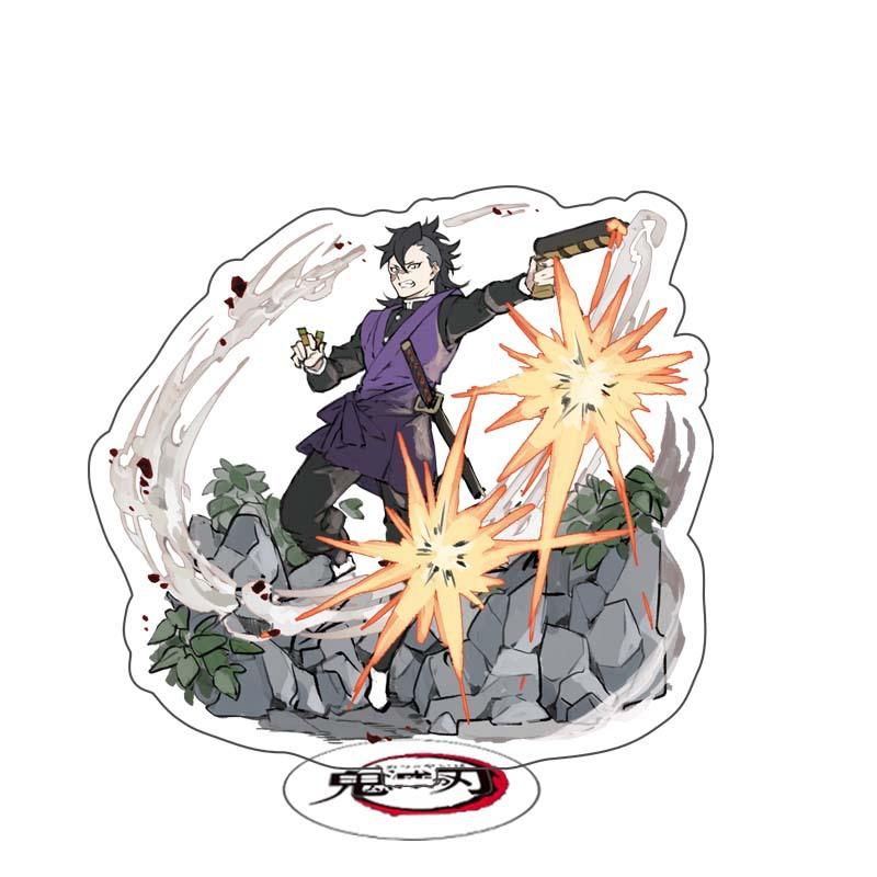 Demon Slayer Anime Acrylic Stand Kimetsu No Yaiba Kamado Tanjirou Hashira Giyuu Action Figure Desk Model Toy