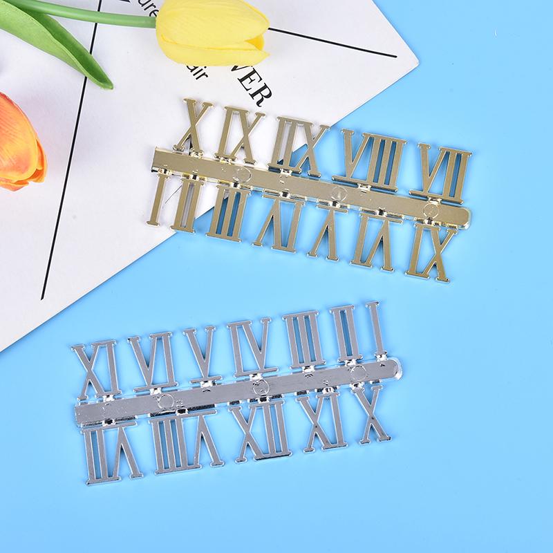 Stick On Clock Numbers Roman Numerals 10Mm Art Craft Dial Sticking Gold 1 Set