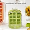 500ML Large Capacity Ice Cube Maker Water Bottle Silicone Tray with Straw for Juice Beverage Cooling Ice Making Stackable Design