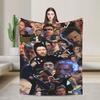Dr. Gregory House Television Photo Collage Flannel Blanket Warm Throw Blanket for Outdoor Travel Office Bedspread Sofa Bed Cover