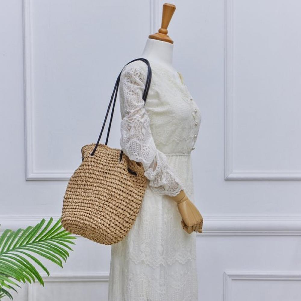 Lala Rattan Schulter Glückstasche Mit Anhänger Lala2b185