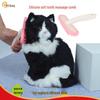 Silicone Soft Bristle Pet Deshedding & Massage Brush for Cats: Hair & Hairball Remover Comb
