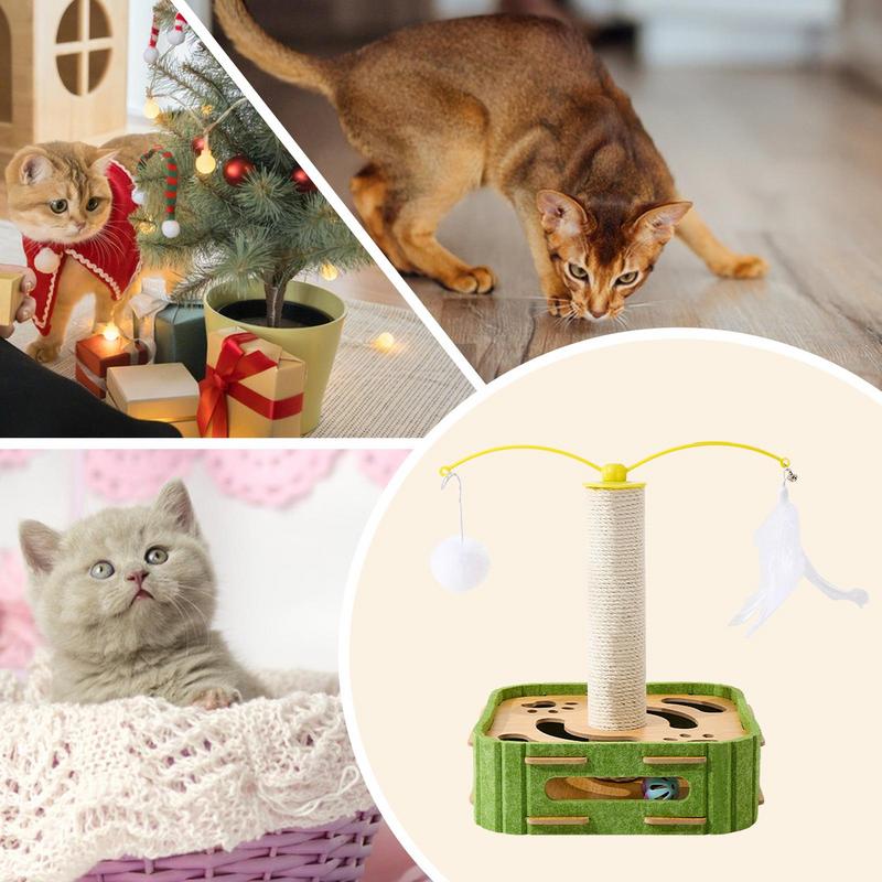 Scratching Posts For Indoor Cats Sisal Cat Scratching Post Kitten Interactive Toy Indoor Exercise Toy Entertainment Supplies