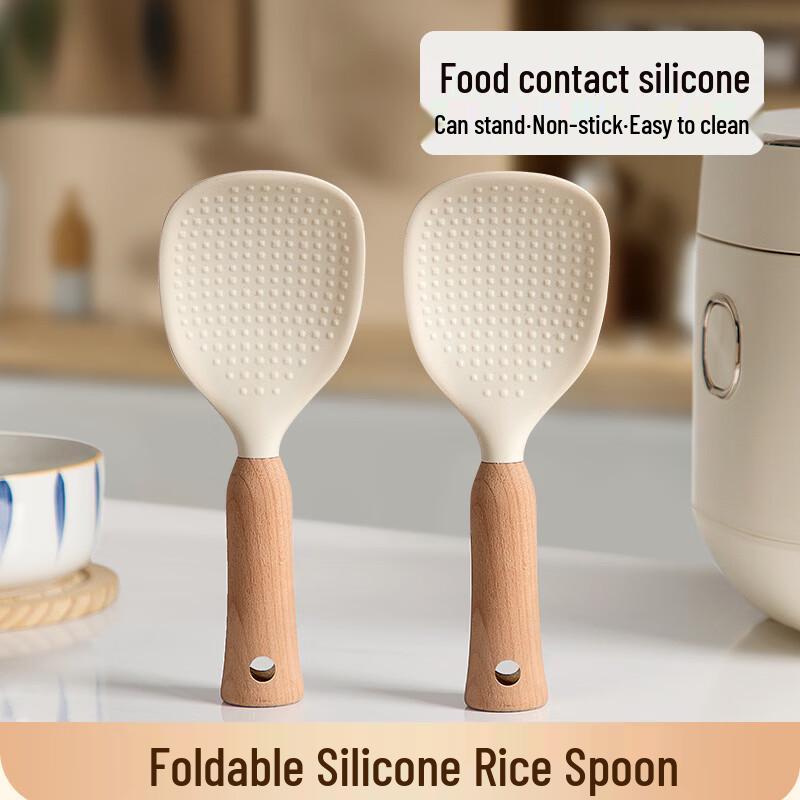 De ou Xingguang Standable Silicone Rice Spoon 3-Pack