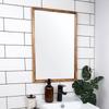Lustro Ścienne Dekoracyjne Wiszące Drewnianej Ramie Prostokątne 40x60 cm
