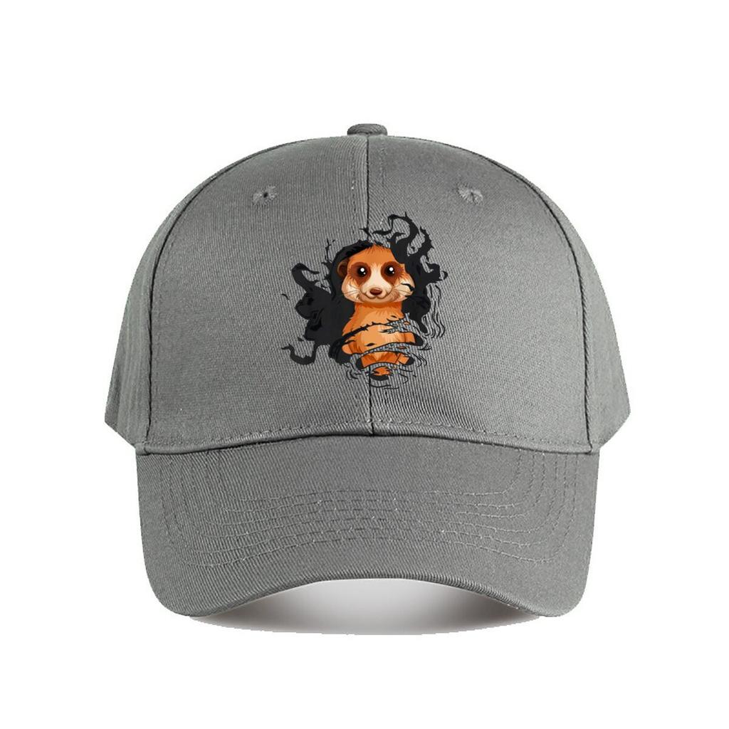 Surrealer Erdmännchen Kunst Grafik Baseballkappe Mode Outdoor Sport Sonnenhut Unisex Snapback Kappe Damen