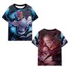 Satoru Gojo Japanese Anime Jujutsu Kaisen T-Shirts 3D Printed Summer Quick Dry Round Neck Short Sleeves for Men Polyester Do Not Fade