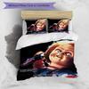 3pcs Chucky3 Design Cover Set - HD Printed Bedding with 1 Cover and 2 Pillowcases - Perfect for Home and Dorm Decor