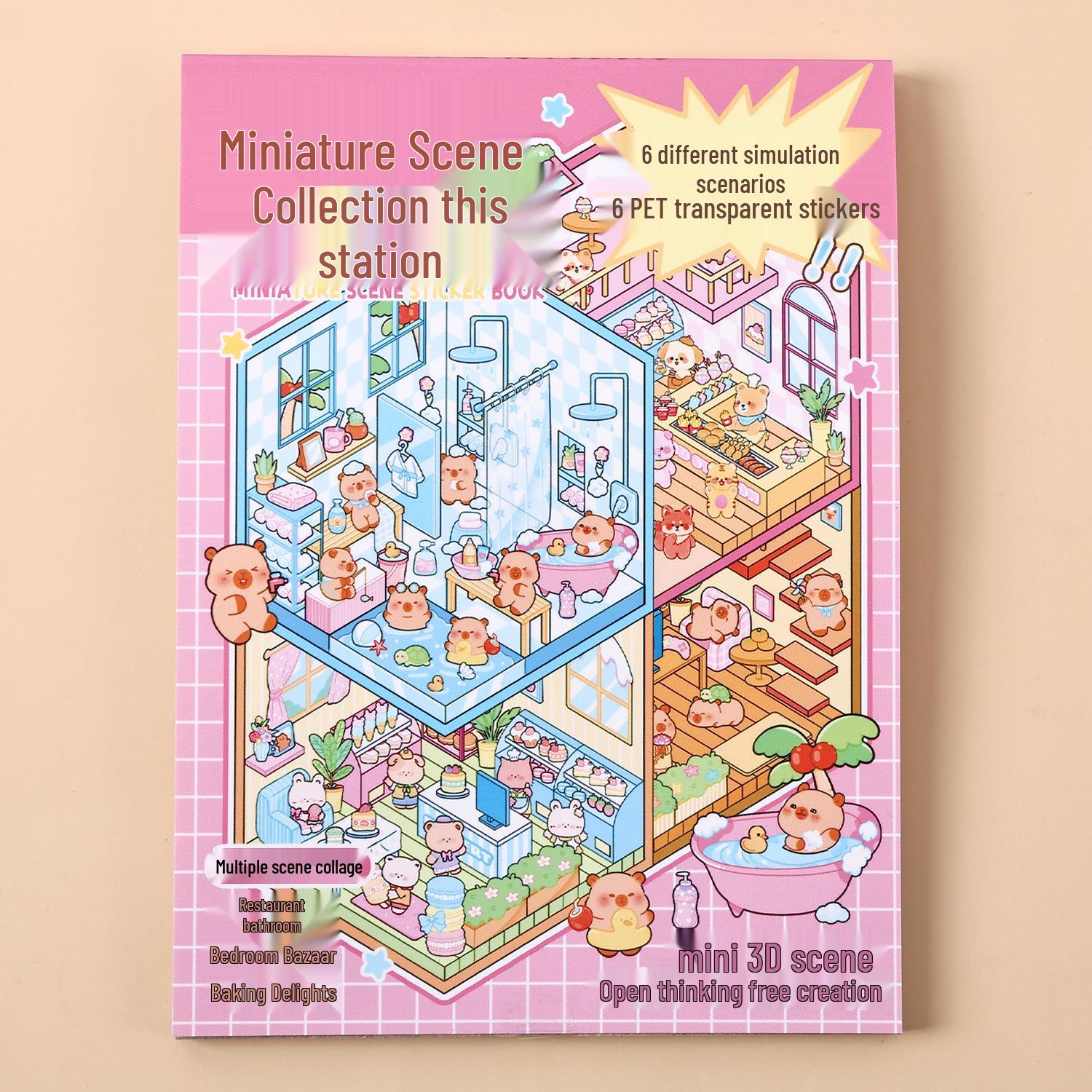 

Книга миниатюрных сцен: Сделай сам 3D наклейки «Коттедж» для детей - Образовательные и ручной работы