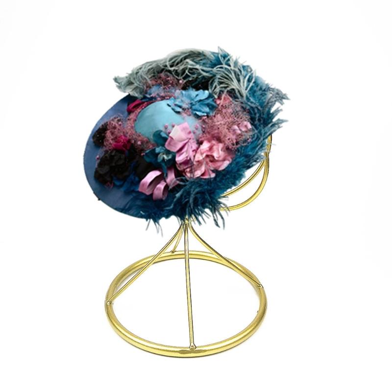Iron Hat And Wig Display Stand Featuring Modern Designs and Easy Maintenance Home Organization Storage Solution