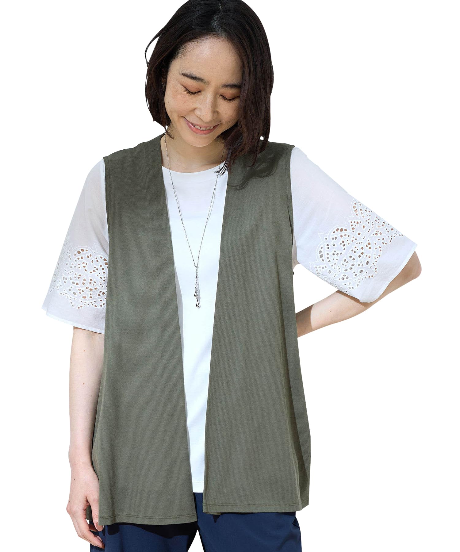 

DECOY Хаки Жилет женский кроя сшивной (491181)