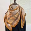 Wool Scarf Women's Winter Triangle Scarf Style Shawl Warm Neck Scarf Dual Use